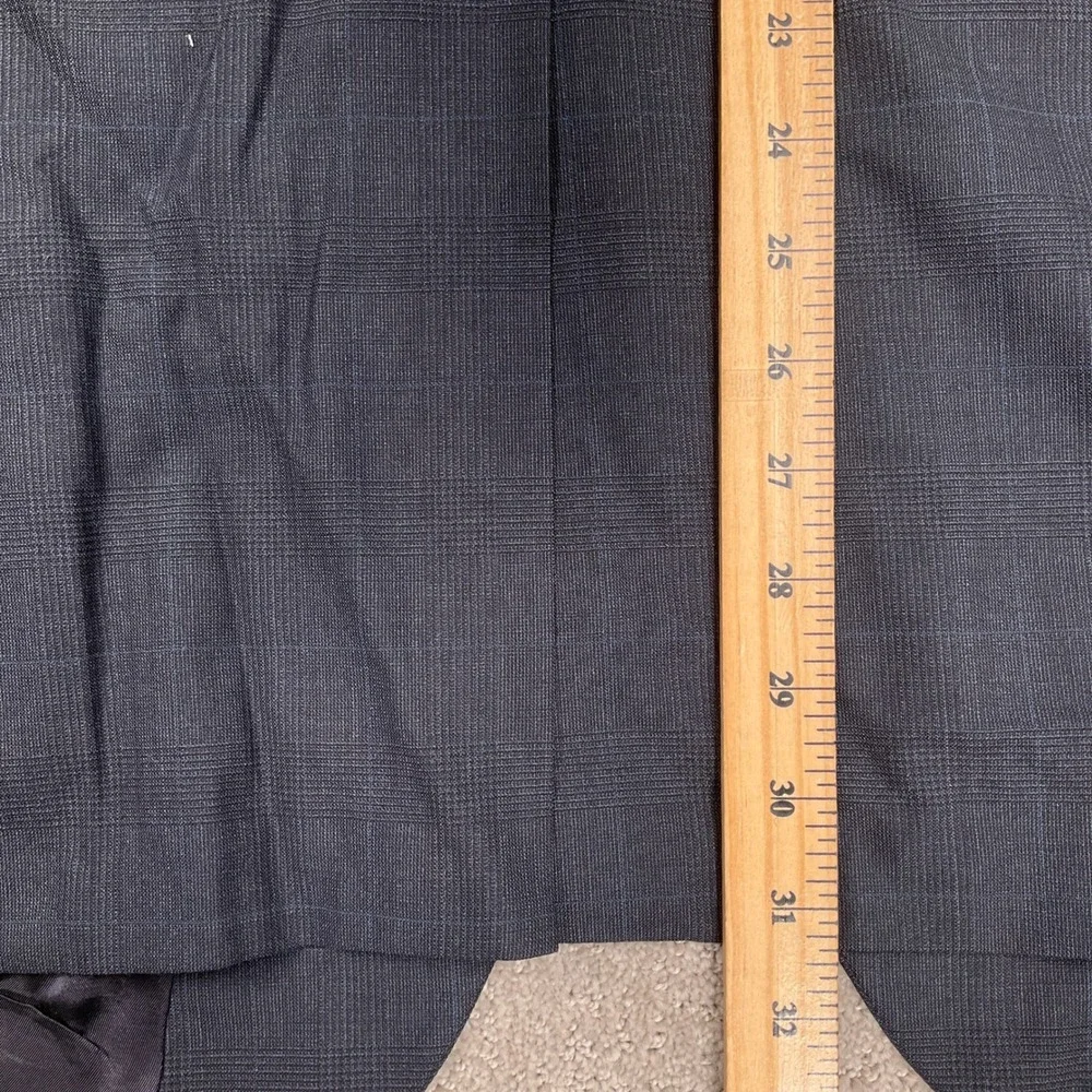 Brooks Brothers 346 Suit Men 46 RG Gray Glen Plaid Neutral Classic Wool Stretch